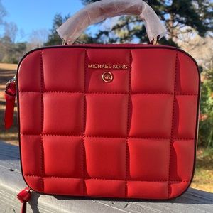 EUC, like NEW!! MICHAEL Michael Kors Bright Red Crossbody Bag